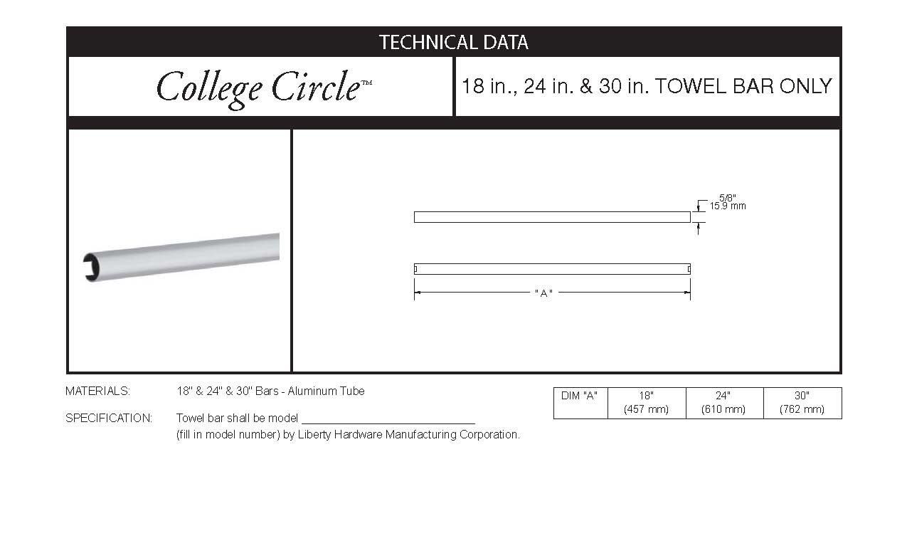 Liberty Hardware Polished Chrome 24 in. Towel Bar 