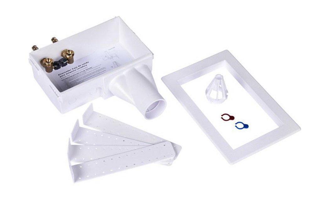 Oatey&reg; White 10-1/2 x 6-1/4 x 3-3/4 in. Washing Machine Supply Box 