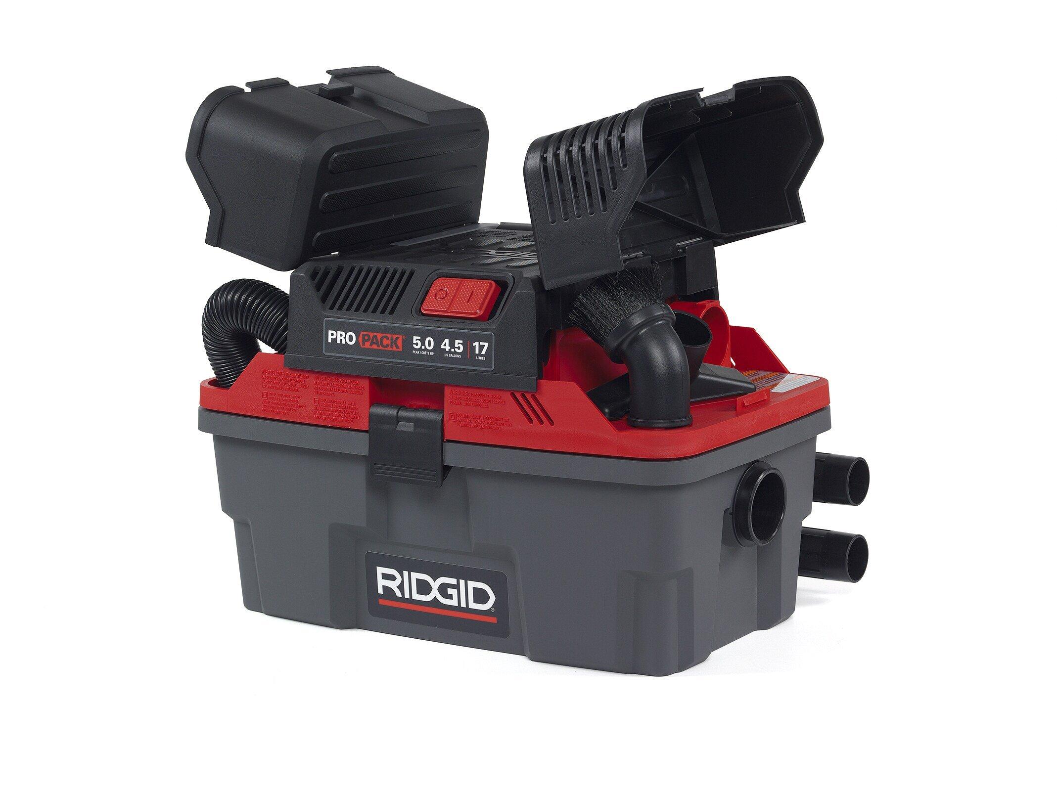 RIDGID Black 4.5 gal Wet & Dry Shop Vacuum 
