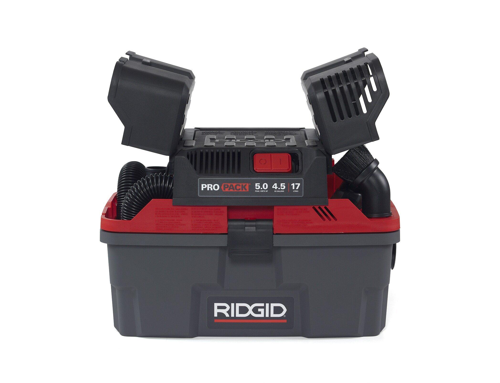 RIDGID Black 4.5 gal Wet & Dry Shop Vacuum 