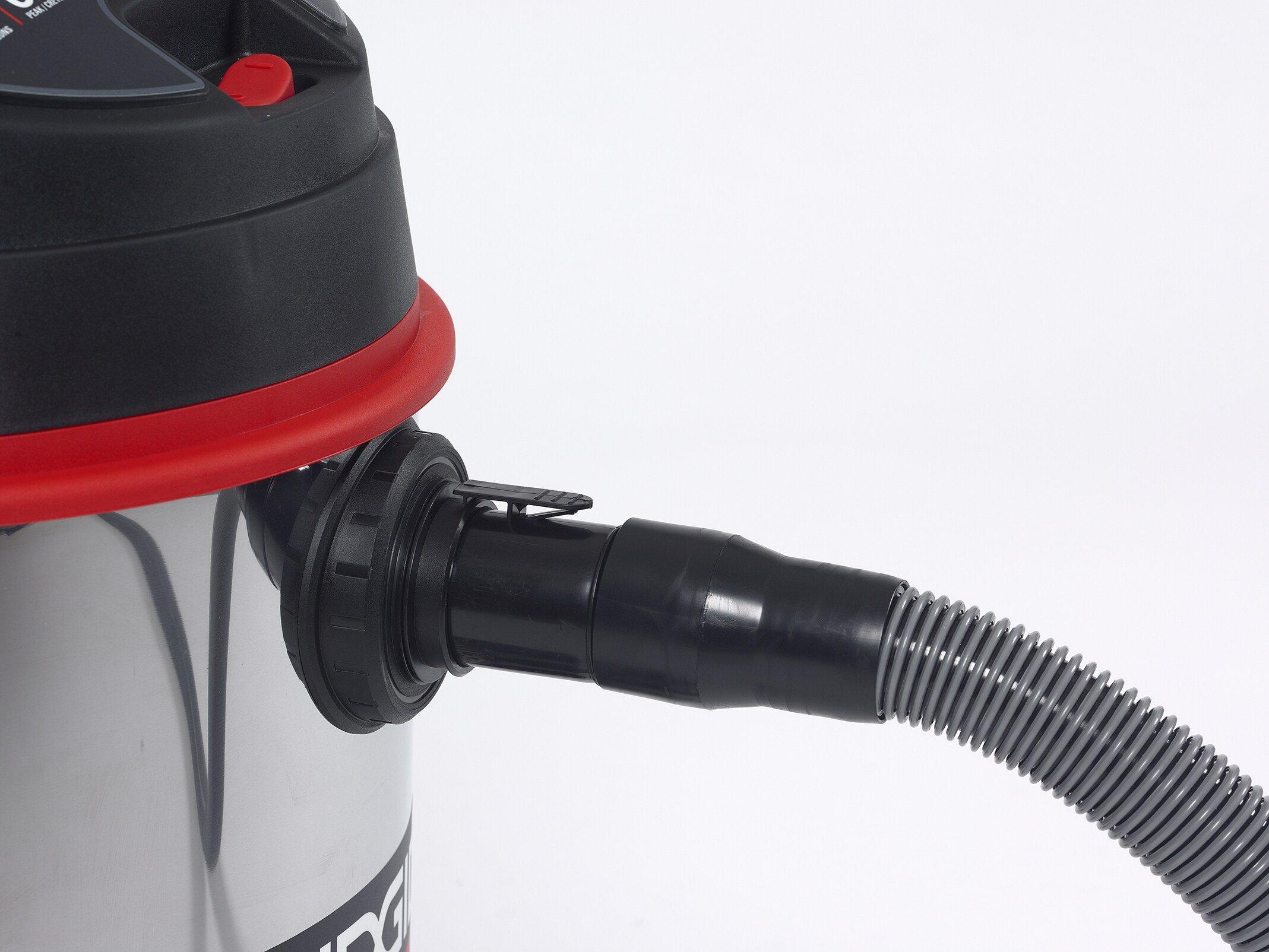 RIDGID Grey Stainless Steel Wet/Dry Vacuum with Cartridge 