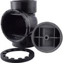 HoldRite™ Black Cleanout DWV ABS Tee 