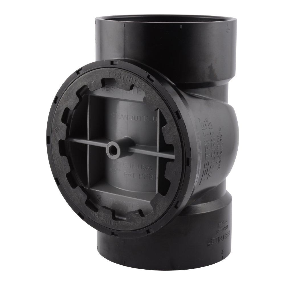 HoldRite&trade; Black Cleanout DWV ABS Tee 