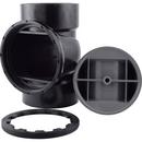 HoldRite&trade; Black Cleanout DWV ABS Tee 