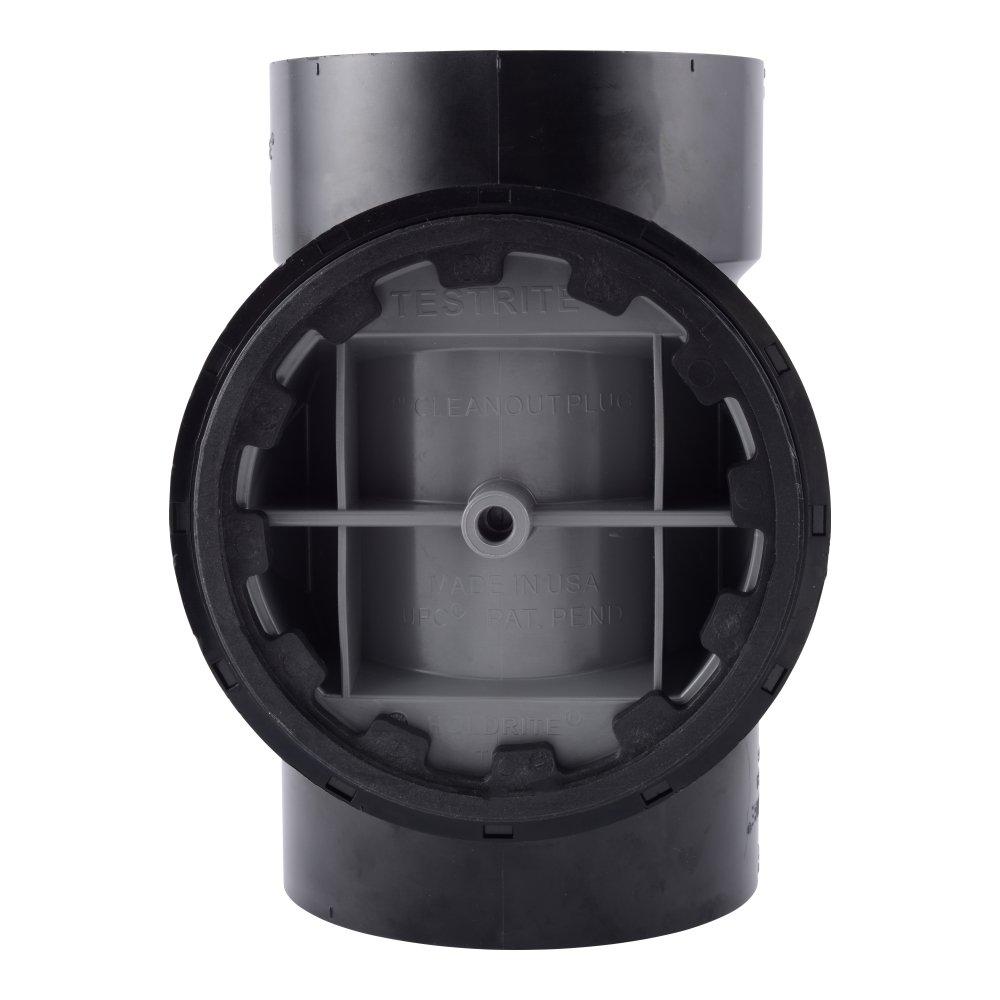 HoldRite&trade; Black Cleanout DWV ABS Tee 