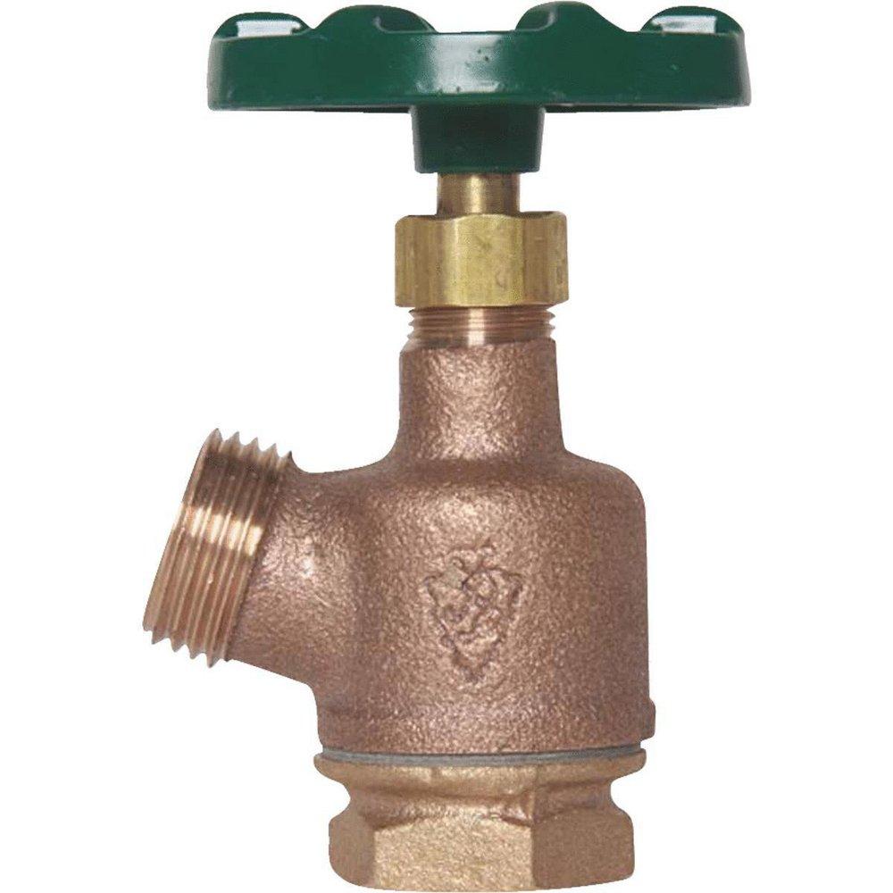 Champion-Arrowhead Inverted Nose Bronze Alloy FIPS x Hose Threaded Garden Valve 
