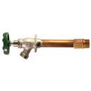 4 in. Satin 1/2 x 3/4 in. FPT and MPT x GHT Wall Hydrant