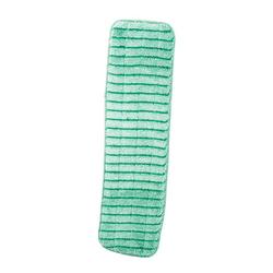 18 in. Microfiber Flat Wet Mop in Green (Case of 12)