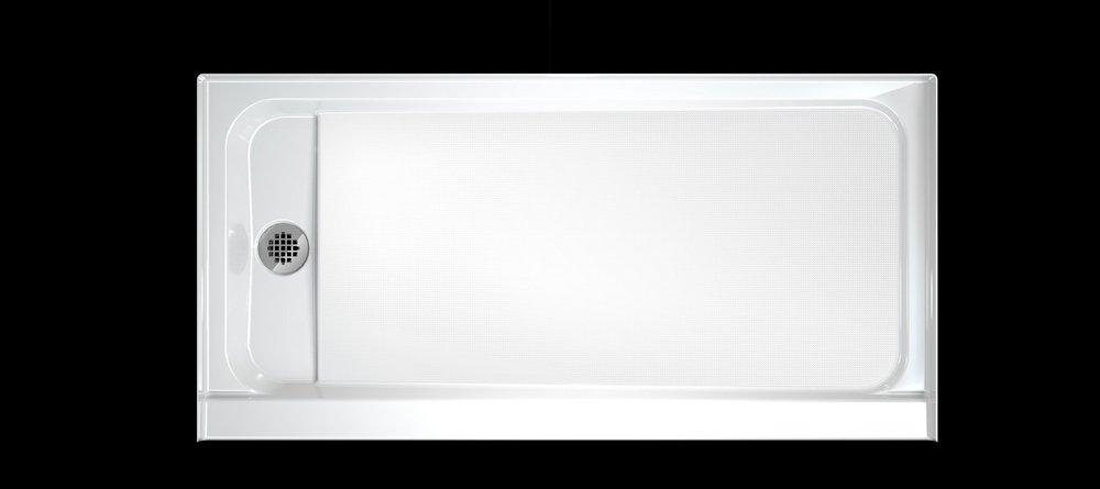 JACUZZI&reg; White 30 in. Rectangle Shower Base in White 