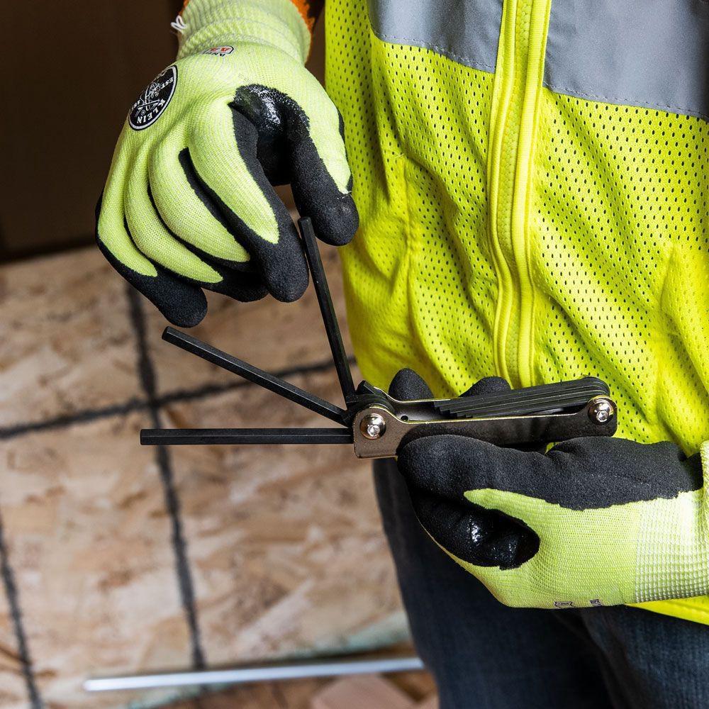 Klein Tools Silver 9-Key Folding Hex Key Set 