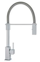 Semi-Pro Single Handle Pull Down Kitchen Faucet with Two-Function Spray in Polished Chrome