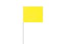 21 x 4 x 5 in. Plastic and Wire Marking Flag in Yellow Glo (Pack of 100)