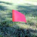 Presco Red Glow 21 x 4 x 5 in. Plastic and Wire Marking Flag (Pack of 100) 
