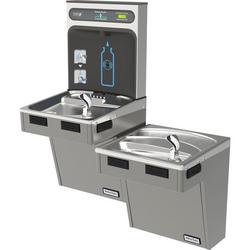 Non-Filtered Refrigerated Bottle Filling Station with Bi-Level Water Cooler