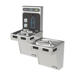 Non-Filtered Refrigerated Bottle Filling Station with Bi-Level Water Cooler
