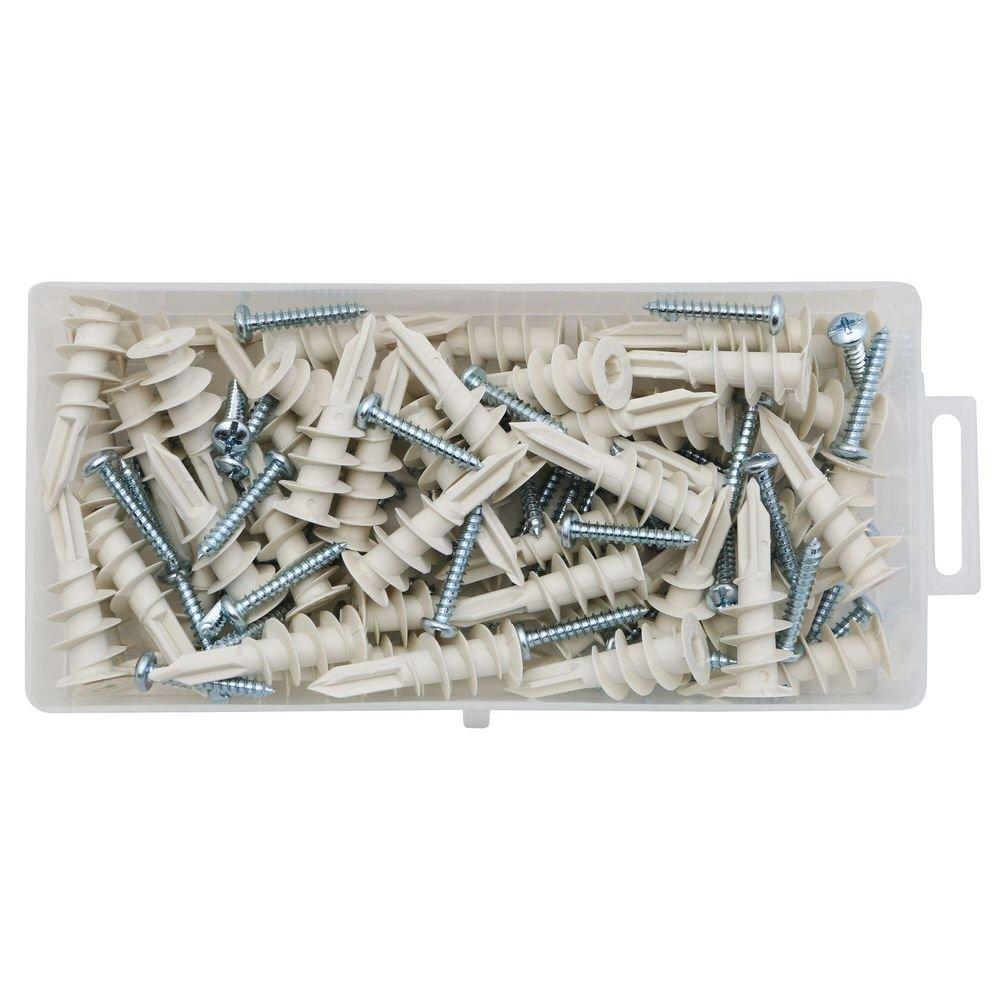 DEWALT Anchors & Fasteners White Plastic Drywall Anchor in White 