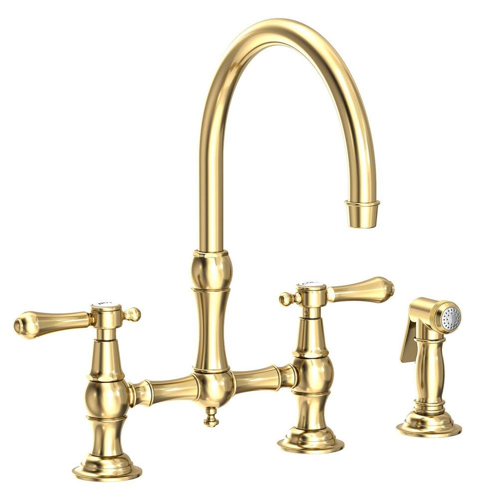 Newport Brass Forever Brass - PVD Bridge Kitchen Faucet 
