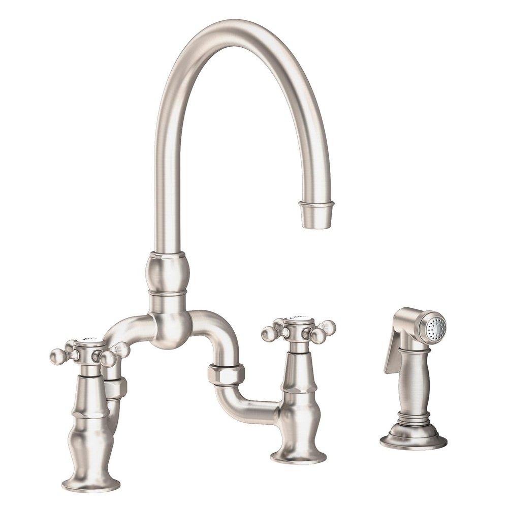 Newport Brass Satin Nickel - PVD Two Handle Bridge Kitchen Faucet 