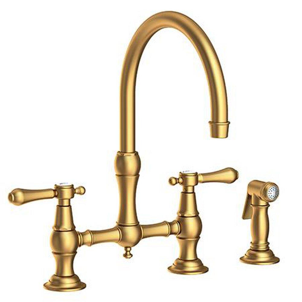 Newport Brass Satin Bronze - PVD Bridge Kitchen Faucet 