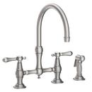 Newport Brass Stainless Steel - PVD Bridge Kitchen Faucet 