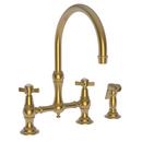Newport Brass Satin Bronze - PVD Two Handle Bridge Kitchen Faucet 