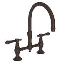 Newport Brass Oil Rubbed Bronze Two Handle Bridge Kitchen Faucet 