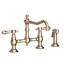 Newport Brass French Gold - PVD Two Handle Bridge Kitchen Faucet 