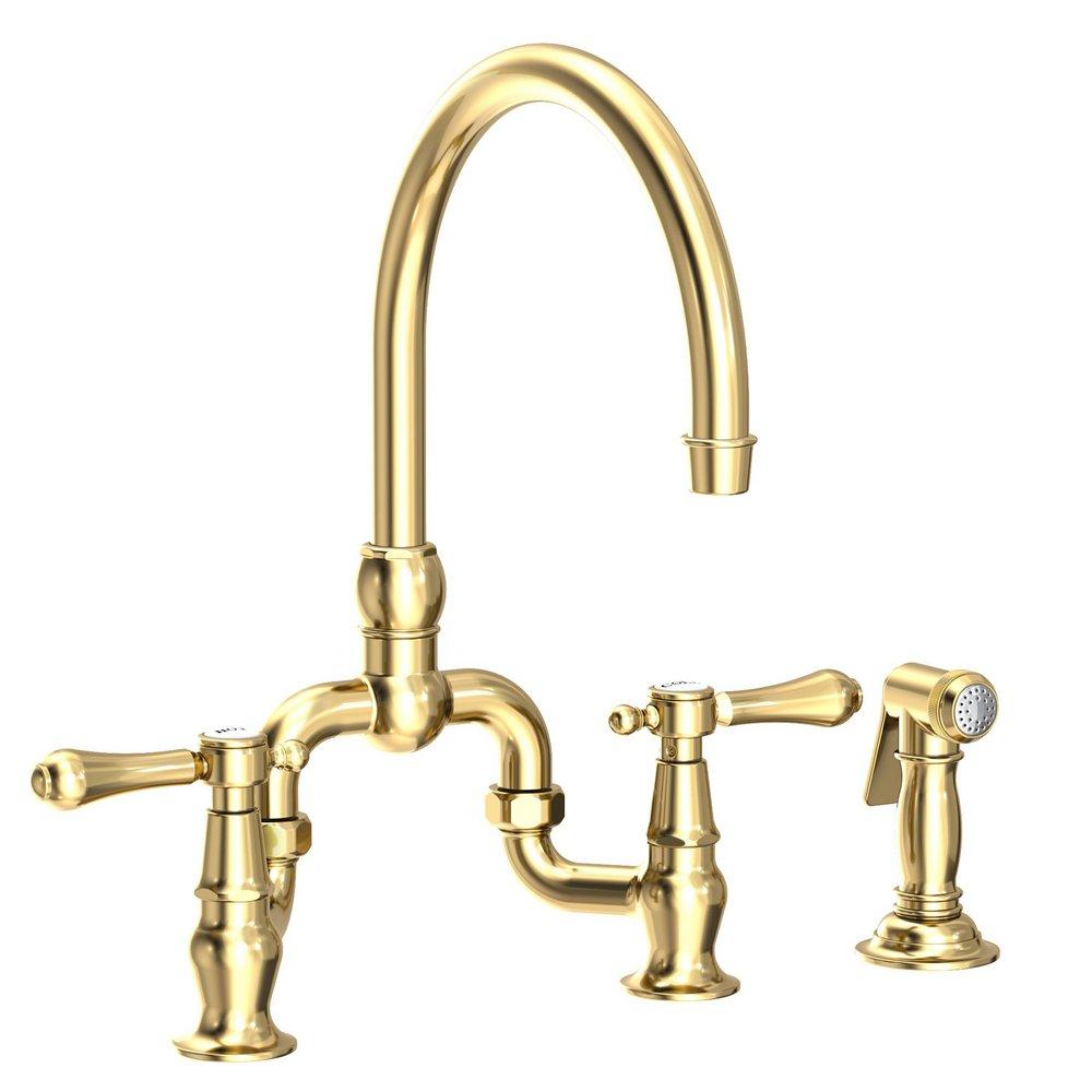 Newport Brass Forever Brass - PVD Bridge Kitchen Faucet 
