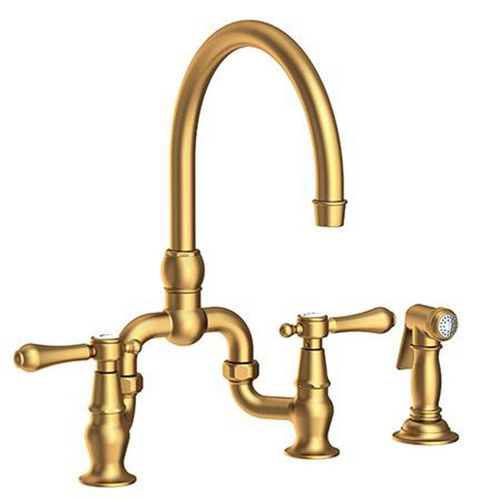 Newport Brass Satin Bronze - PVD Bridge Kitchen Faucet 