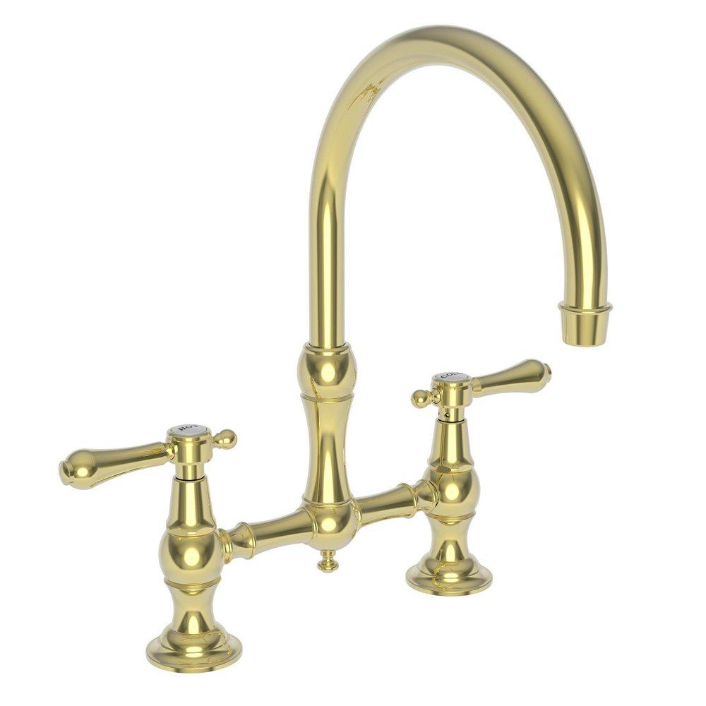 Newport Brass Forever Brass - PVD Two Handle Bridge Kitchen Faucet 