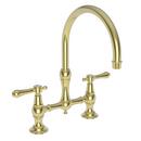 Newport Brass Forever Brass - PVD Two Handle Bridge Kitchen Faucet 