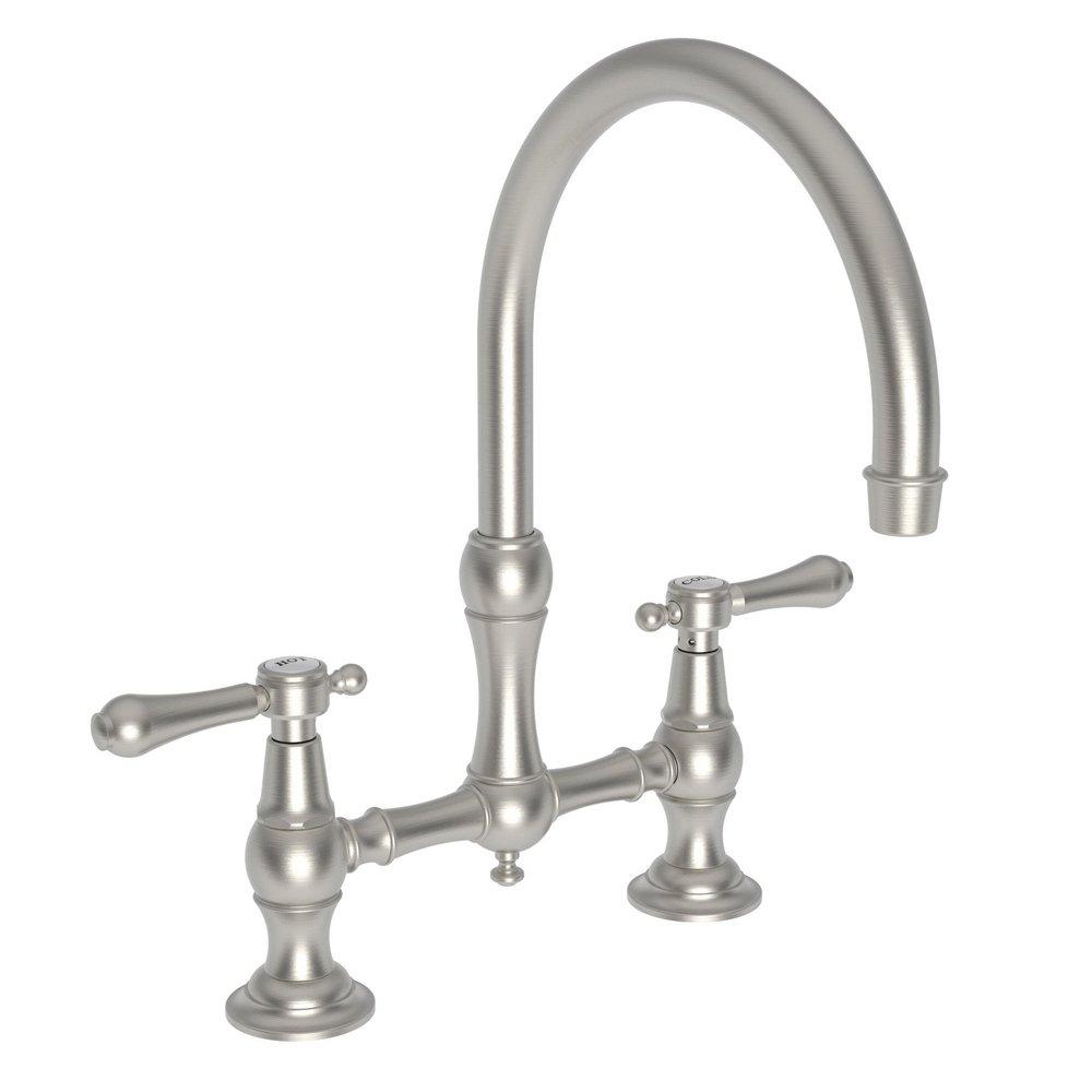 Newport Brass Satin Nickel - PVD Two Handle Bridge Kitchen Faucet 