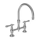 Newport Brass Polished Chrome Two Handle Bridge Kitchen Faucet 