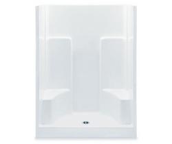 36-1/4 x 60 x 73-1/4 in. Alcove Shower Unit in White
