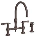 Newport Brass Oil Rubbed Bronze Bridge Kitchen Faucet 