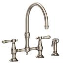 Newport Brass Antique Nickel Bridge Kitchen Faucet 