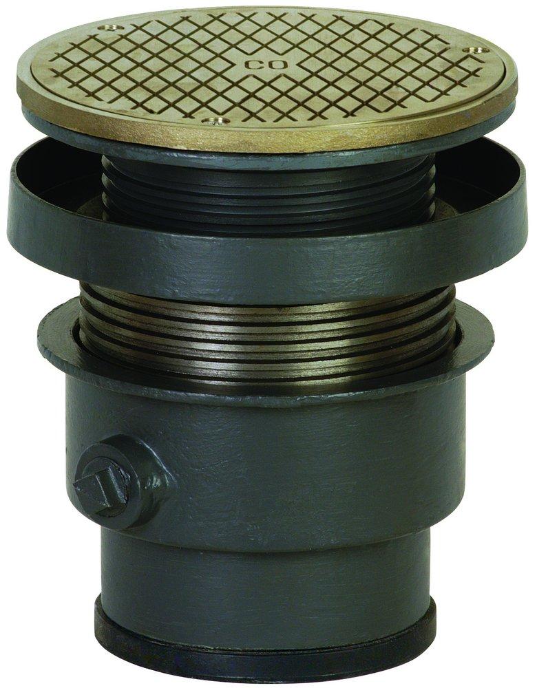 Sioux Chief Push Joint Ductile Iron Cleanout Assembly with 6-1/2 in. Round Nickel Bronze Ring and Cover 