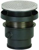 4 in. Push Joint Ductile Iron Schedule 40 Cleanout Assembly with 6-1/2 in. Round Stainless Steel Cover