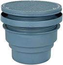 Sioux Chief No Hub Ductile Iron Cleanout Assembly with 9 in. Round Ring and Cover 