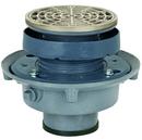 Sioux Chief Push Joint Adjustable Flashing Drain with Nickel Bronze Ring and Strainer and 5-1/2 in. Top 