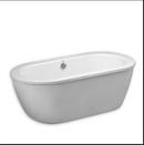 66 x 32 in. Freestanding Bathtub Only with Center Drain in Arctic White - Less Tub Filler