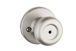 Metal Privacy or Bath Knob in Satin Nickel