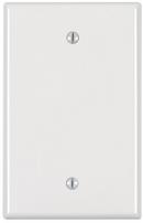 1-Gang Midway Size Blank Wall Plate in White