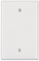 LEVITON White 1-Gang Midway Size Blank Wall Plate 