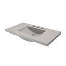 Native Trails Ash 36-1/2 in x 21-3/4 in Single Bowl Concrete Vanity Top 