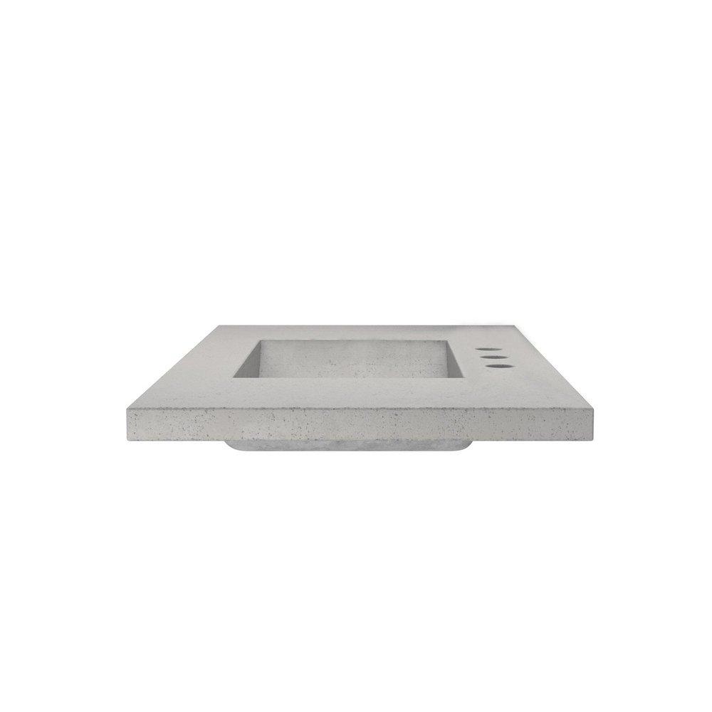 Native Trails Ash 36-1/2 in x 21-3/4 in Single Bowl Concrete Vanity Top 