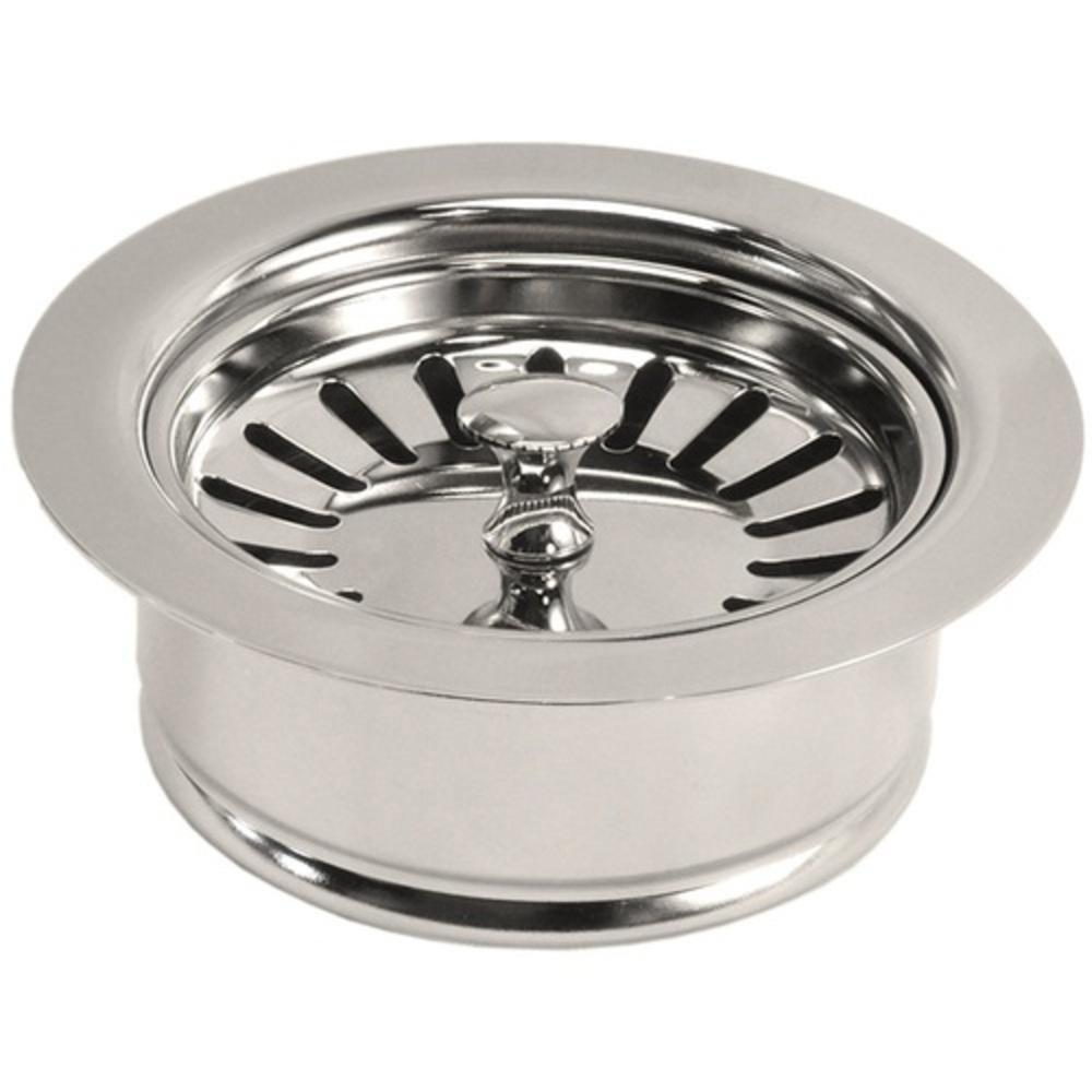 Native Trails Polished Nickel Basket Strainer with Disposer Trim 