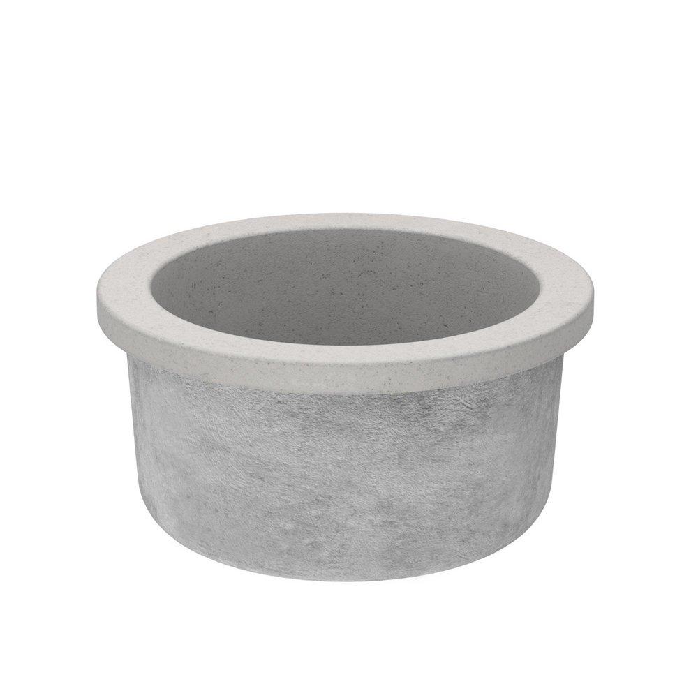 Native Trails Ash 16 x 16 in. Drop-in and Undermount NativeStone® Bar Sink 