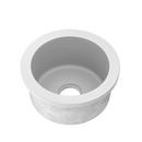 Native Trails Pearl 16 x 16 in. No Hole Drop-in and Undermount NativeStone&reg; Bar Sink 