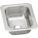 13 X 15 In. Single Bowl Top Mount Bar Sink No Hole